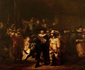 Ziem Felix Prints: La Ronde de nuit, d'après Rembrandt