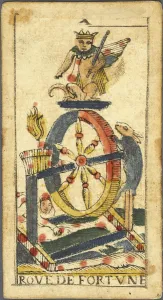 Time Prints: La Roue de Fortune (Wheel of Fortune), Tarot card, Early 18th cen