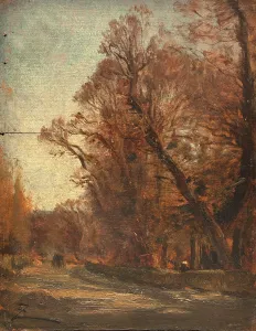 Ziem Felix Prints: La route, between 1850 and 1860. Creator: Felix Francois Georges Philibert Ziem