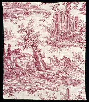 La Route de Jouy (The Road to Jouy) (Furnishing Fabric), France, 1825 / 35