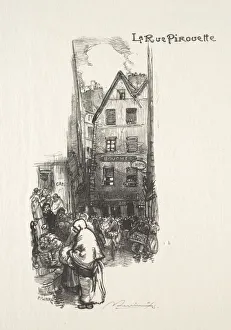 La Rue Pirouette. Creator: Auguste Louis Lepere (French, 1849-1918)