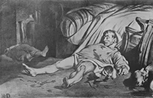 Alfred Whitman Gallery: La Rue Transnonian, 1834. Artist: Honore Daumier