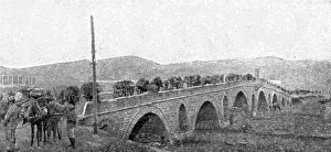 Lillustration Prints: La rupture des lignes Bulgares; La traversee du grand pont de pierre sur la Bregalnitza