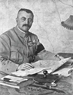 La rupture des lignes Bulgares; Le general Franchet d'Esperey, 1918. Creator: Unknown