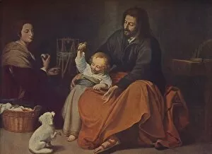 Puppy Gallery: La Sagrada Familia (The Holy Family with a Little Bird), c1650, (c1934)
