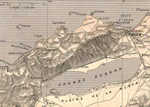 Temporary Prints: La Sahel d'Oran et la Grande Sebkha; Afrique du nord, 1914. Creator: Unknown