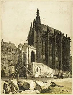 La Sainte Chapelle, Paris, 1839. Creator: Thomas Shotter Boys
