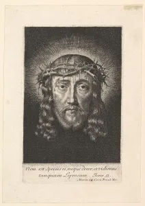 Metropolitan Museum Prints: La sainte Face couronnee d epines, (petit format), early to mid 17th century