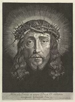 Holy Gallery: La sainte Face couronnee d epines, (grand format). Creator: Jean Morin