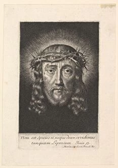 Holy Gallery: La sainte Face couronnee d epines, (petit format), early to mid 17th century