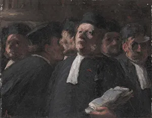 Counsel Prints: La salle des pas-perdus au Palais de Justice. Creator: Daumier, Honoré (1808-1879)