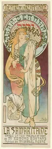 Mucha Alfons Maria Prints: La Samaritaine, 1897. Creator: Alphonse Mucha