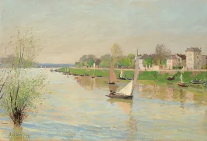 Alfred 1839 1899 Prints: La Seine à Argenteuil, 1872. Creator: Sisley, Alfred (1839-1899)
