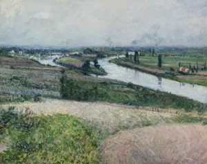 Caillebotte Prints: La Seine a la pointe d Epinay, c1888