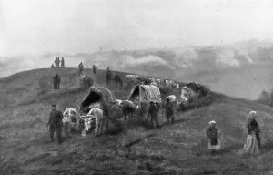 Misery Prints: La Serbie Douloureuse, 1914. Creator: Unknown
