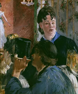 Edouard 1832 1883 Prints: La Serveuse de bocks (The Waitress), 1878-1879. Creator: Manet, Édouard (1832-1883)