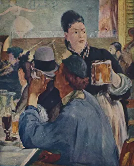 Bt Batsford Ltd Prints: La Serveuse De Bocks, ( The Waitress ), 1879, (1937). Creator: Edouard Manet