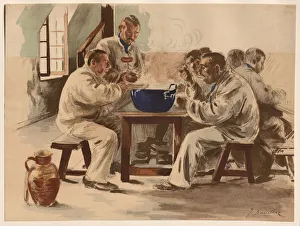 La Soupe a la Chambree, 1899. Creator: Jacques Baseilhac (French, 1874-1903)