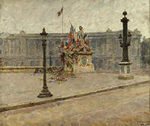 8th Arrondissement Prints: La statue de Strasbourg, place de la Concorde