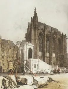 Sainte Chapelle Prints: La Ste. Chapelle, Paris, 1839. Creator: Thomas Shotter Boys