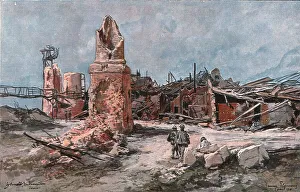 Flameng Francois Prints: La Sucrerie de Dompierre, 1916 (1924). Creator: Francois Flameng