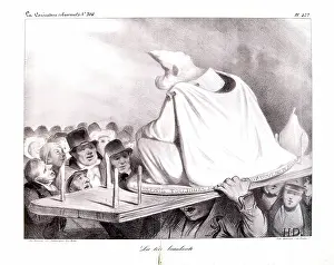 Chabaud Latour Prints: La tete branlante, 1834. Creator: Honore Daumier