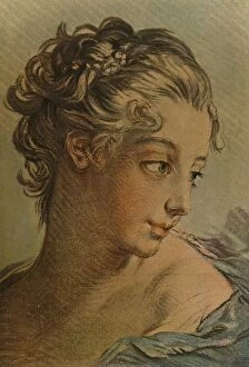 La Tete D'Une Jeune Fille, (Head Of A Young Girl), c1760-1790, (1913). Artist: Louis Marin Bonnet