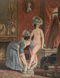 La Toilette, (Bathing), c1765-1790, (1913). Artist: Louis Marin Bonnet
