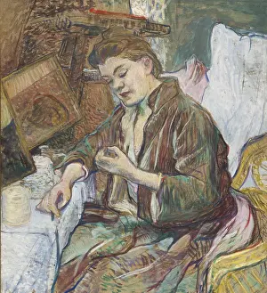 De 1864 1901 Prints: La Toilette: Madame Fabre (Femme se faisant les mains)