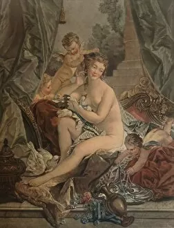 La Toilette De Venus, (Venus Bathing), 1783, (1913). Artist: Jean Francois Janinet
