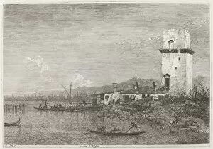 Canal Giovanni Antonio Collection: La Torre di Malghera, c. 1735 / 1746. Creator: Canaletto