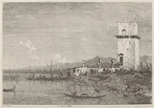 La Torre di Malghera, c. 1735 / 1746. Creator: Canaletto