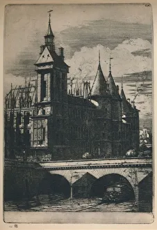 Meryon Prints: La Tour De L Horloge (3rd State)
