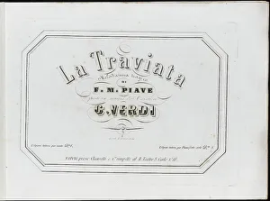 Giuseppe 1813 1901 Prints: La Traviata: first edition of the original version, 1854