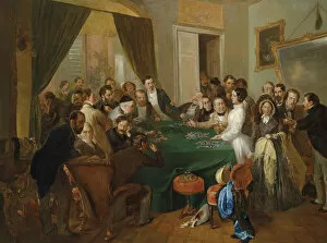 Card Players Collection: La Traviata: scene at the gaming table, 1866