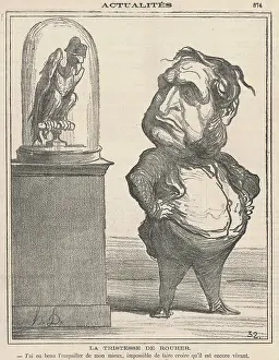 Eugene Prints: La Tristesse de Rouher, 1871. Creator: Honore Daumier