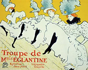 Fin De Siecle Collection: La Troupe De Mlle Eglantine, 1896. Artist: Henri de Toulouse-Lautrec