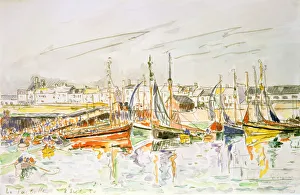Rowing Boat Prints: La Turballe, 1930. Artist: Paul Signac