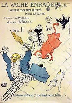 La Vache enragee, 1896. Artist: Henri de Toulouse-Lautrec