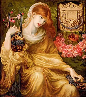 Play Music Prints: La vedova romana, 1874. Creator: Rossetti, Dante Gabriel (1828-1882)