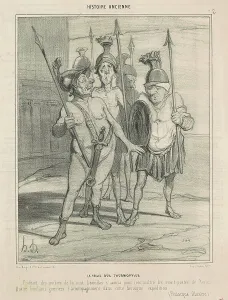 La veille des Thermopyles, 19th century. Creator: Honore Daumier