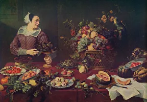 A De Beruete Prints: La Vendedora De Frutas, (The Fruit Seller), 1636, (c1934). Artist: Frans Snyders