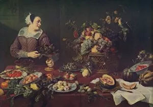 Augusto L Mayer Gallery: La Vendedora De Frutas, (The Fruit Seller), 1636, (c1934). Artist: Frans Snyders