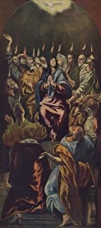 Augusto L Mayer Gallery: La Venida Del Espiritu Santo, (The coming of the Holy Spirit), 1514-1519, (c1934). Artist: El Greco