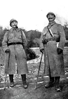 Douaumont Prints: La victoire de Douaumont; le lieutenant-colonel Regnier ( a droite )