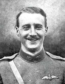 La victoire de l'avion; Le lieutenant aviateur William Leefe Robinson, 1916. Creator: Unknown