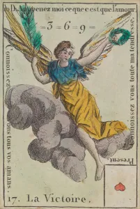Playing Card Prints: La Victoire from Playing Cards (for Quartets) Costumes des Peuples Etrangers