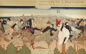 Montmartre Prints: La Vie a Montmartre, 1897. Creator: Vidal, Pierre Marie Louis (1849-1925)