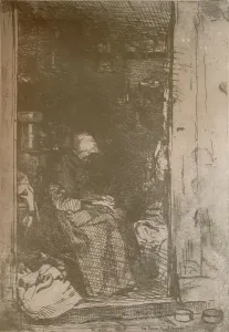 La Vieille Aux Loques, c1858, (1904). Artist: James Abbott McNeill Whistler La Vieille Aux Loques, c1858, (1904). Artist: James Abbott McNeill Whistler