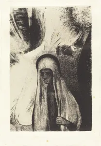 La Vieille: Que Crains-tu? Un large trou Noir! Il est vide peut-etre? (What are you afraid of?...), 1 Creator: Odilon Redon
